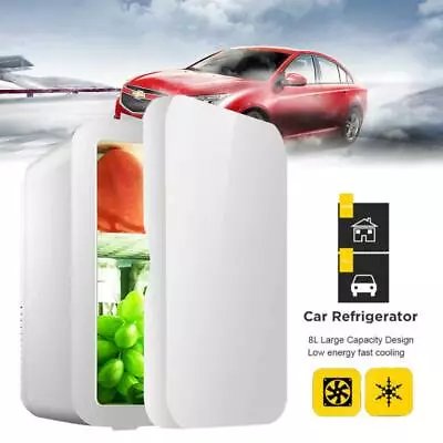 $56.45 • Buy 8L Mini Portable Fridge Car Home Drinks Beer Cooler Bar Freezer Ice Cosmetics
