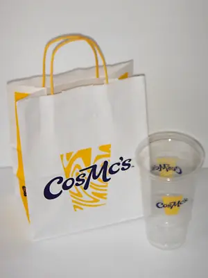 CosMc's McDonald's Bag Cup Bolingbrook Chicago IL Cafe Coffee Restaurant Logo • $12.50