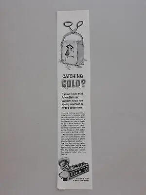 1964 Alka-Seltzer Analgesic Colds Speedy Ice Block Vintage Magazine Print Ad • $9.99