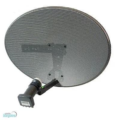 £37.99 • Buy New Mk4 Zone 1 Satellite Dish & Mk4 Quad Lnb For Freesat For Sky Plus HD Dishes