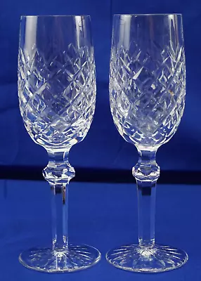 $158.88 • Buy Waterford Powerscourt (2) Champagne Flutes, 8 1/8   (G80)