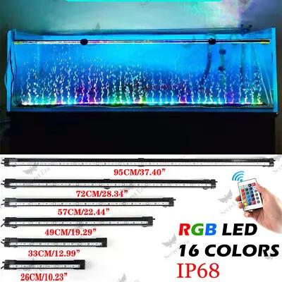 Underwater LED Submersible Aquarium Lighting Aquarium Lights Fish Tank Lights • £5.99