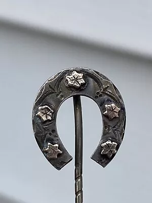 Antique Vintage Horseshoe W/Stars Stick Pin • $9.99