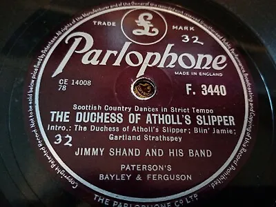 £5 • Buy Jimmy Shand - The Golden Pheasant / The Duchess Of Atholl Slipper - 78 Rpm