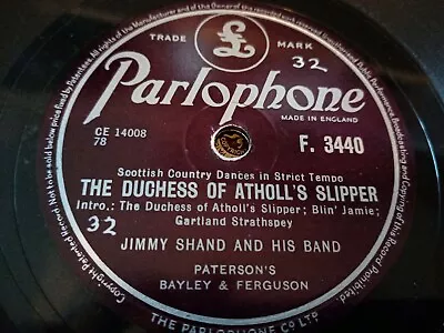 £5 • Buy Jimmy Shand - The Golden Pheasant / The Duchess Of Atholl Slipper - 78 Rpm