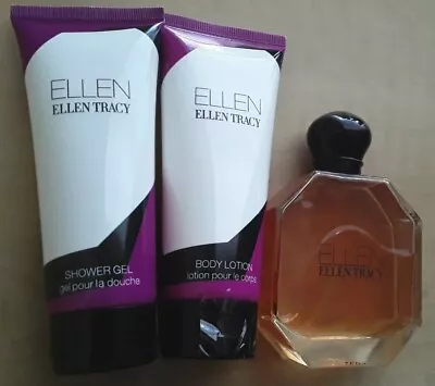 Ellen By Ellen Tracy Eau De Parfum Body Lotion Shower Gel Trio Gift Set Lot • $30.49