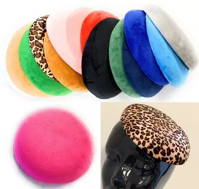 Quality Velvet Sinamay Fascinator Base Pillbox Hat DIY Supplies Wholesale UK • $8.79