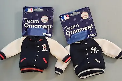 Forever Collectibles FOCO Pick Your Team Red Sox Yankees Varsity Jacket Ornament • $9