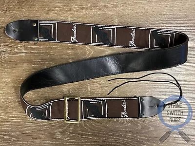 Fender Original  1969-70's Vintage Guitar Strap Horizontal Logo Metal Buckle • $128.44