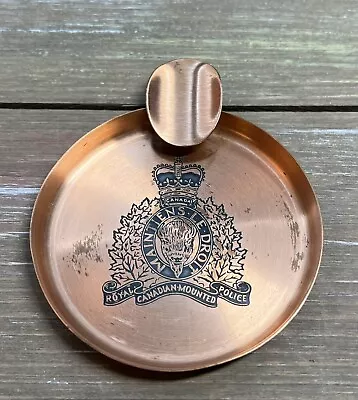 Vtg Fantasy Copperware Hand Wrought Ashtray RCMP Royal Canadian Mounted Police • $18