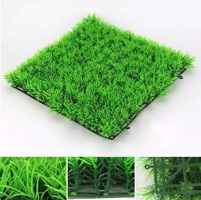 $5.52 • Buy Aquarium Fish Tank Accessories Decor Green Grass Artificial Plant Plas Fake AU