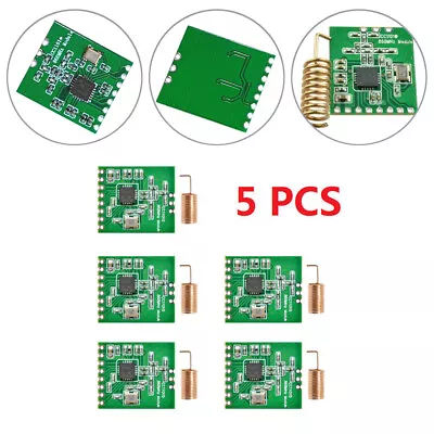 5Pcs RL1101-868 Wireless Transceiver Module UK Distance Transmission Board Parts • £15.55