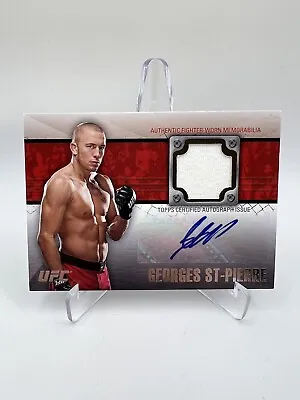 2011 Topps UFC Title Shot Georges St-Pierre Auto Autograph Relic Card #FAR-GSP • $299.99