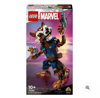 LEGO Marvel 76282 Marvel Rocket & Baby Groot Buildable Toy Set BNIB • £46