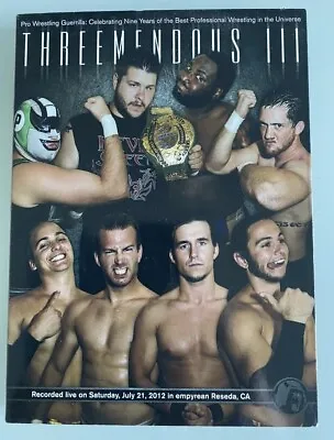 £34.99 • Buy Pwg Threemendous 3 Iii Ppv Dvd 2012 Pro Wrestling Guerrilla Aew Roh Njpw Wwe 