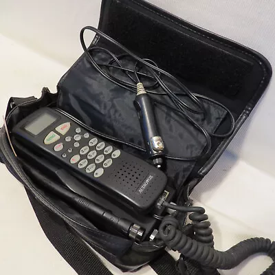 VTG Cell Car Phone Brick W/ Bag AudioVox Transportable PRT9200 (For Parts/Props) • $17.86