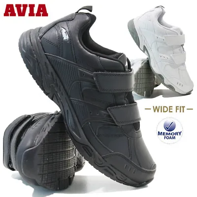 Mens Wide Fit Memory Foam Casual Trainers Walking Running Sports Gym Shoes Size • £16.95