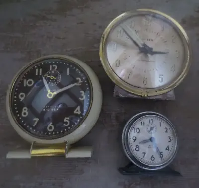 2 Vintage Westclox Big Ben Alarm Clocks With One Baby Ben Vintage • $39.99