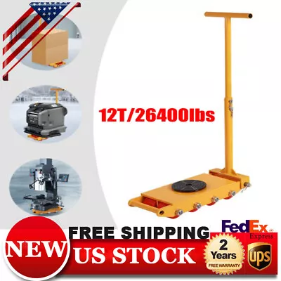 Machinery Mover Machine Dolly Skate Machinery Roller Mover Cargo Trolley+Handle • $138