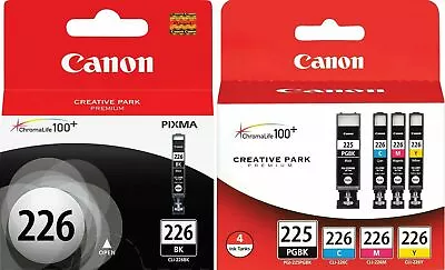 Genuine Canon PGI-225 CLI-226 5 Set Ink Cartridge PIXMA MX892 MG5320 (No Box) • $47.98