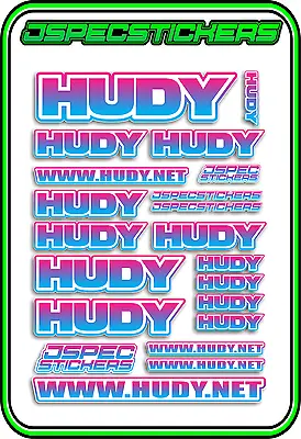 Hudy Tools Setup Stickers Xray Rc Buggy Car Decal 1/10 1/8 Jspec Elec Blu Pnk W • $5.44