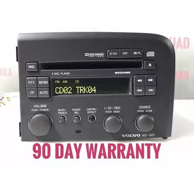 VOLVO S-80 S80 Radio Stereo 4 Disc Changer CD Player RDS Face #HU-801 “VO5017” • $110