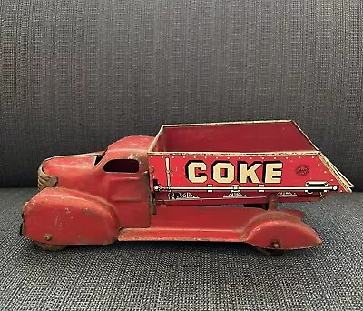 Vintage 1940's Pressed Steel Marx Coal / Coke Truck • $45
