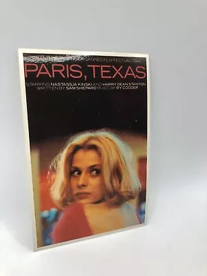 Deadstock Vintage 80s Paris Texas Movie 4 X6  Postcard NOS 1988 • $2.91