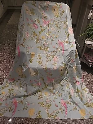 Laura Ashley Summer Palace Duck Egg Blue Curtains Lined Pencil Pleat 62 W 72  D • £74.95