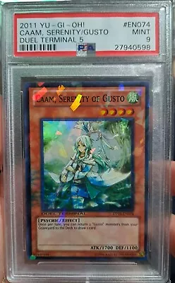 Yugioh ! Caam Serenity Of Gusto DT-EN074 PSA 9 INK MISPRINT  • $500