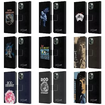 OFFICIAL ROD STEWART ART LEATHER BOOK WALLET CASE COVER FOR APPLE IPHONE PHONES • $22.95