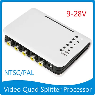 4 Channel CCTV Video Quad Splitter Switcher Camera Processor System NTSC/PAL • $38.41