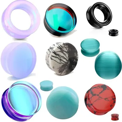 Ear Gauges Ear Plugs Tunnels Flesh Tunnel Plugs Stretched Ear Jewlery • $9.99