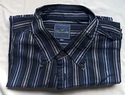 Faconnable Men’s Shirt-XL-Regular Fit-Cotton-Button Collar VG++ USED. • £25