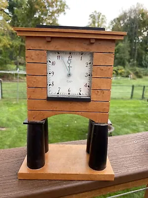 Alessi Mantel Clock Maple Designed By MICHAEL GRAVES Modernist Pendulum Quartz • $650