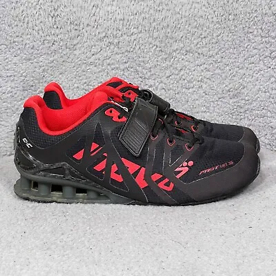 Inov8 Fastlift 335 Mens Size 8 Weightlifting Shoes Black Red Comfort • $42.49