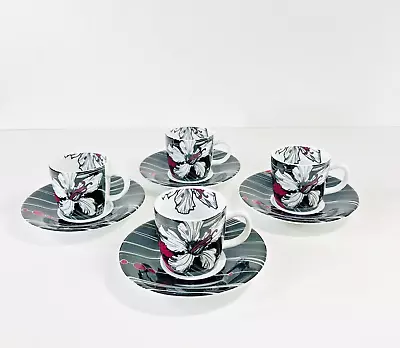 Laurence Llewelyn-Bowen Royal Worcester Annoushka Espresso Cups & Saucers X 4 • £8