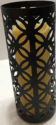 LARGE Black 21  Tall Malta Candle Holder Lantern Lamp Light Outdoor Terrace • $68.46