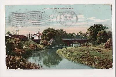 J-484 Massillon Ohio Wabash Depot Train Railroad Station 1909 Postcard • $9.99