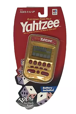 Milton Bradley Hasbro Yahtzee Electronic Hand-Held Gold Edition 2002  New Sealed • $99.99