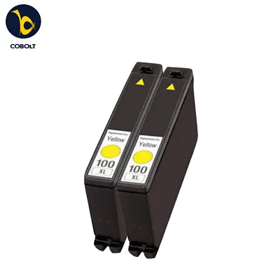 2 YELLOW INK CARTRIDGE LM100 Fits For Lexmark S815 S605 S505 205 S305 S402 705 • £5.99