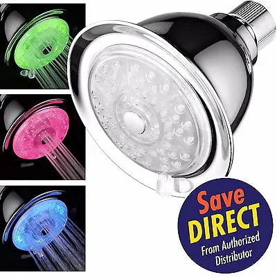 $24.99 • Buy PowerSpa LED Shower Head With 4-Settings And 7-Colors