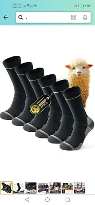 Alaplus Mens Socks Merino Wool Walking Socks For Men Women Professional... • £11.99