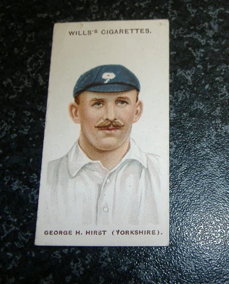 £4 • Buy Wills - Cricketers 1908 (Small S) No16 - George H. Hirst, Yorkshire