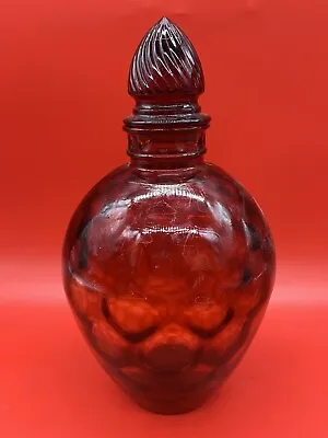 Wheaton Honeycomb Red Decanter Bottle Vintage  Depression Rare Great Condition • $45