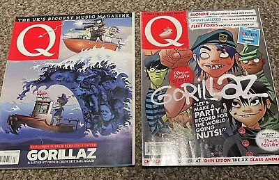 Q Magazines X 2 All  ** GORILLAZ **Covers • £10
