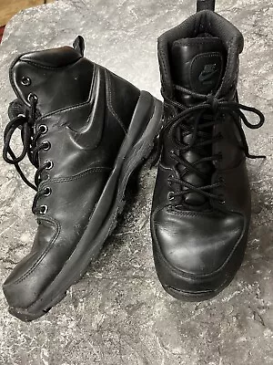 Men’s Nike Manoa Leather Black Boots 454350-003 Sz 11  • $28