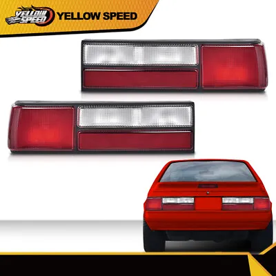 Taillights Taillamps Rear Brake Lights Left/Right Pair Fit For 87-93 Mustang LX • $74.81