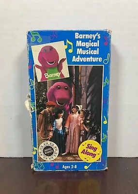 $8.99 • Buy Barney’s Magical Musical Adventure VHS Award Winning Sing Along Ages 2-8