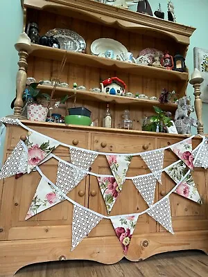 10m Fabric Bunting (£1.60m)floral & Lace Bunting Wedding Bunting Party Bunting • £16